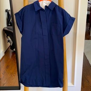 Finley navy shirt dress